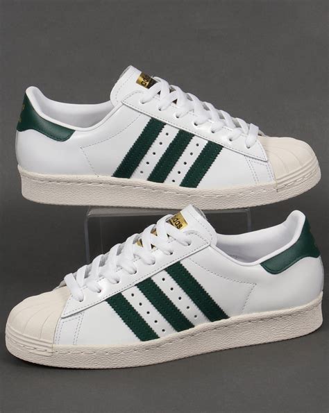 adidas schuhe damen superstar komplezt weiss hinten grün|Adidas Superstar beige.